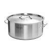 SOGA Stock Pot 23L Top Grade Thick Stainless Steel Stockpot 18/10