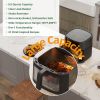 8.5 QT Air Fryer - Large Capacity For Family Gatherings, 8-in-1 Multifunctional Cooker With Touchscreen Control, Easy To Clean & Ideal For Beginners,