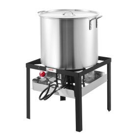 60 Qt Seafood Boiling Kit with Strainer Outdoor Crab Crawfish Cooking Pot