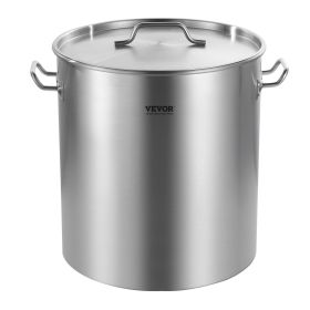 64QT Stainless Steel Stockpot Cooking Kitchen Sauce Pot with Basket Lid Handle