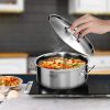 SOGA Stock Pot 17L Top Grade Thick Stainless Steel Stockpot 18/10