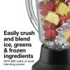 Hamilton Beach Power Elite Blender 40 oz Glass Jar Stainless Steel Blades 800 Watts Black 58175