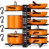 Pot Organizer Rack 8 Tiers Pots and Pans Organizer, Pot Lid Organizer for Kitchen Cabinet Cookware Organizers and Storage,Upgraded