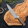 Chef Knife - 8-Inch Professional Japanese Kitchen Knife, Ultra Sharp Gyuto Knife Full Tang Ergonomic Natural Wood Handle, Cooking Knife With Gift Box