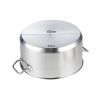 SOGA Stock Pot 23L Top Grade Thick Stainless Steel Stockpot 18/10