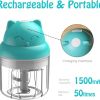 1pc 250ml/8.45oz Mini Electric Food Chopper Food Processor For Onion Chili Herb Garlic Small Cordless Veggie Fruit Blender