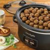 6qt Programmable Cook & Carry Slow Cooker Black