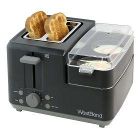 West Bend 2-Slice Breakfast Station Egg & Muffin Toaster, 78500, New