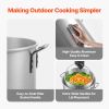 80 Qt Seafood Boiling Kit with Strainer Outdoor Crab Crawfish Cooking Pot