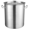 VEVOR Stainless Steel Stockpot, 42 Quart Large Cooking Pots, Multipurpose Cookware Sauce Pot with Lid & Handle, Heavy Duty Commercial Grade Stock Pot,