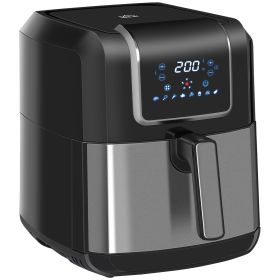 Air Fryer, 1700W 6.9 Quart Air Fryers Oven with Digital Display, 360Â° Air Circulation, Adjustable Temperature, Timer and Nonstick Basket for Oil Less