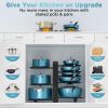 8-layer pot holder, lid holder and pot holder, multiple DIY methods 8-layer pot holder, adjustable kitchen organization, and pot storage Ban on Amazon