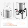 80 Qt Seafood Boiling Kit with Strainer Outdoor Crab Crawfish Cooking Pot