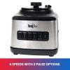 Total Chef 6 Speed Countertop Blender 51 oz Glass Jar 2 Pulse Options 500 W