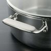 Tri-Ply Clad 6 Qt Covered Stainless Steel Deep Sauté Pan