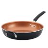 Farberware 12.5" Easy Clean Pro Non-Stick Skillet with Helper Handle, Black