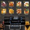 Air Fryer, 1700W 6.9 Quart Air Fryers Oven with Digital Display, 360Â° Air Circulation, Adjustable Temperature, Timer and Nonstick Basket for Oil Less