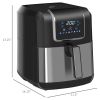 Air Fryer, 1700W 6.9 Quart Air Fryers Oven with Digital Display, 360Â° Air Circulation, Adjustable Temperature, Timer and Nonstick Basket for Oil Less