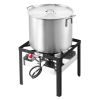 80 Qt Seafood Boiling Kit with Strainer Outdoor Crab Crawfish Cooking Pot