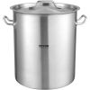 VEVOR Stainless Steel Stockpot, 42 Quart Large Cooking Pots, Cookware Sauce Pot with Strainer, Lid, and Handle, Heavy Duty Commercial Grade Stock Pot,