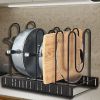 8-layer pot holder, lid holder and pot holder, multiple DIY methods 8-layer pot holder, adjustable kitchen organization, and pot storage Ban on Amazon