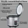 Commercial Rice Warmer (Warm Function only, not a Cooker)18.1QT/110 CUP Food & Electric Rice Warmer Non-stick Inner Pot