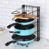 8-layer pot holder, lid holder and pot holder, multiple DIY methods 8-layer pot holder, adjustable kitchen organization, and pot storage Ban on Amazon