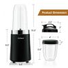 1000W Portable Blender with 6-Blade Design