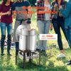 60 Qt Seafood Boiling Kit with Strainer Outdoor Crab Crawfish Cooking Pot