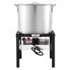 80 Qt Seafood Boiling Kit with Strainer Outdoor Crab Crawfish Cooking Pot