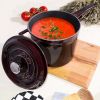 LAVA Premium Round Cast Iron Saucepan 7in / 18 cm