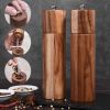 Wooden Salt and Pepper Grinder Set Manual Salt and Pepper Mills for Seasoning; Meal Prep; Cooking; Serving; Dining; BBQ Tools