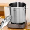 SOGA Stock Pot 21L Top Grade Thick Stainless Steel Stockpot 18/10