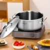 SOGA Stock Pot 44L Top Grade Thick Stainless Steel Stockpot 18/10