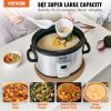 VEVOR Slow Cooker, 8QT 320W Electric Slow Cooker Pot with 3-Level Heat Settings Digital Slow Cookers with 20 Hours Max Timer, Locking Lid, Ceramic Inn