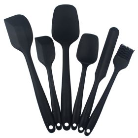 6pcs Silicone Kitchenware Set (Color: 6PCS Black)