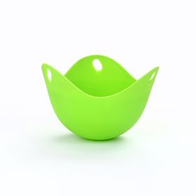 1pc Silicone Egg Cooker (Color: Green)