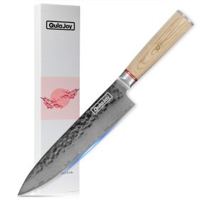 Qulajoy Nakiri Knife 6.9 Inch, Professional Vegetable Knife Japanese Kitchen Knives 67-Layers Damascus Chef Knife, Cooking Knife For Home Outdoor With (size: Chef Knife)