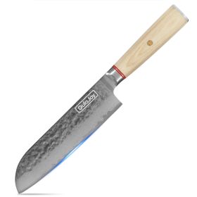 Qulajoy Nakiri Knife 6.9 Inch, Professional Vegetable Knife Japanese Kitchen Knives 67-Layers Damascus Chef Knife, Cooking Knife For Home Outdoor With (size: Santoku Knife)