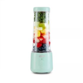 16oz Portable Rechargeable Blender with Sport Cap (Color: Aqua Blue)