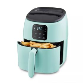 2.6qt Express Digital Tasti-Crisp Nonstick Air Fryer (Color: Aqua)