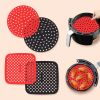 1pc 7.5in/8in/9in Air Fryer Liner Silicone Air Fryer Mat