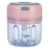 Mini Electric Garlic Chopper 8.45OZ Cordless Garlic Mincer Food Chopper