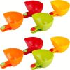 4pcs Seasoning Sugar Salad Tomato Sauce Bowl; Plate Clip Seasoning Bowl; Pickles Kitchen Clip Bowl Dipping Sauce Small Clip Seasoning Dish Plate Bowl