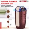 5 Core Coffee Grinder â€¢ 85 Gram Or 3 Ounces / 12 Cup Capacity â€¢ One-Touch Automatic Electric Bean Spice Grinding Machine â€¢ 150W Copper Motor â€¢