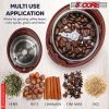 5 Core Coffee Grinder â€¢ 85 Gram Or 3 Ounces / 12 Cup Capacity â€¢ One-Touch Automatic Electric Bean Spice Grinding Machine â€¢ 150W Copper Motor â€¢