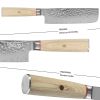 Qulajoy Nakiri Knife 6.9 Inch, Professional Vegetable Knife Japanese Kitchen Knives 67-Layers Damascus Chef Knife, Cooking Knife For Home Outdoor With