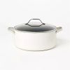 8qt Nonstick Ceramic Coated Aluminum Wide Stock Pot