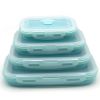 Reusable Pizza Storage Container with  Microwavable Serving Trays - Adjustable Pizza Slice Container to Organize & Save Space - BPA Free