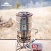 S362 picnic portable snow pull bowl steamer lattice steam drawer outdoor camping picnic stainless steel small dumpling steamer